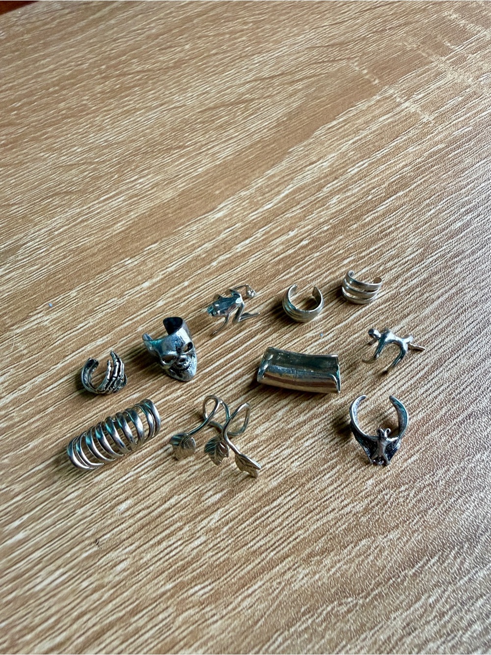 Silver Ear Cuffs Set